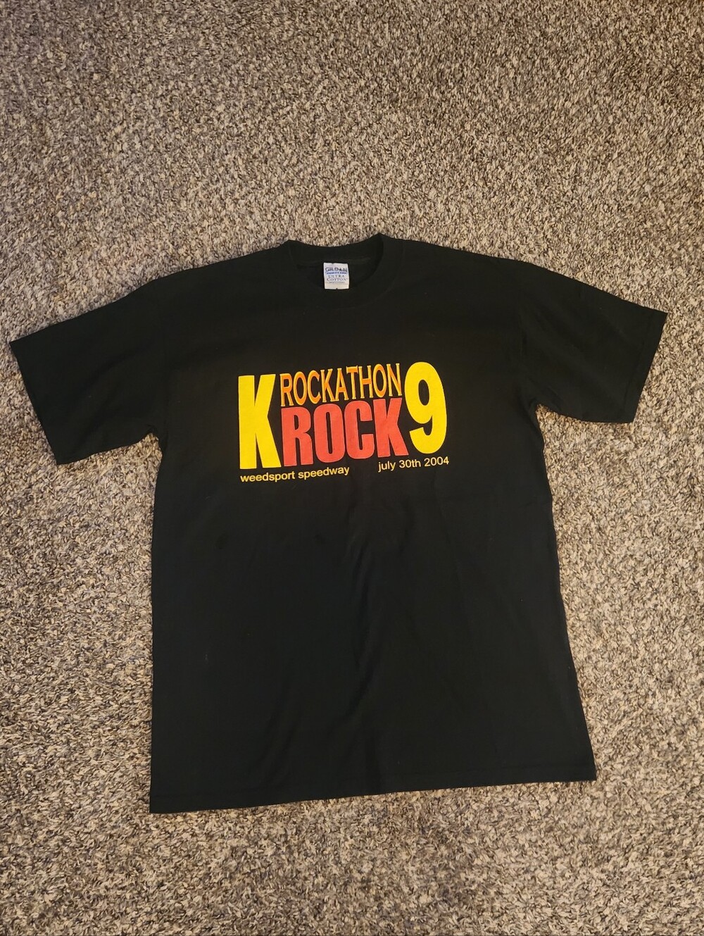 K Rockathon 9 KRock July 30th 2004 Weedsport Speedway NY Short Sleeve Tee Black